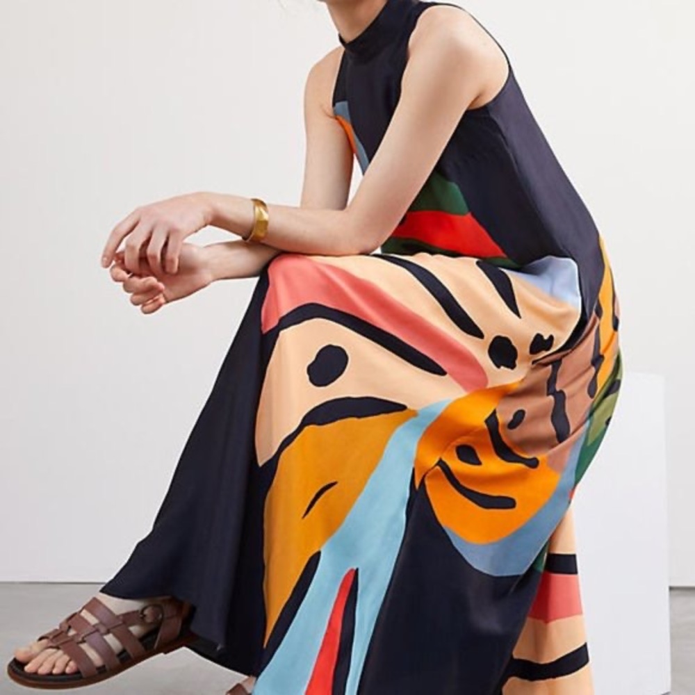 Farm Rio Floral Halter Maxi Dress